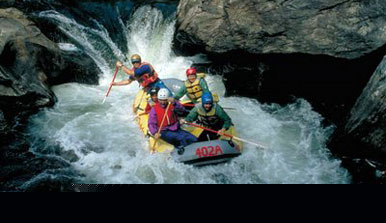 Whitewater rafting